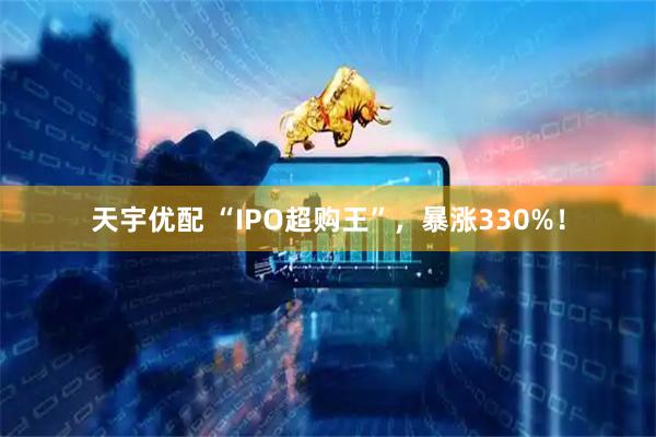 天宇优配 “IPO超购王”，暴涨330%！