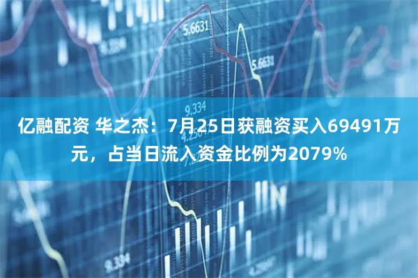 亿融配资 华之杰：7月25日获融资买入69491万元，占当日流入资金比例为2079%