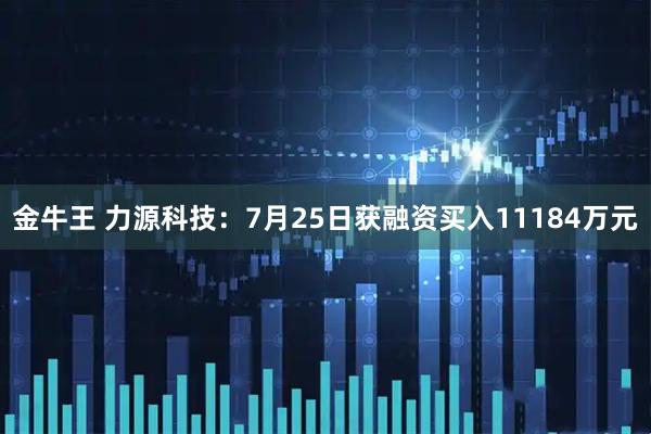 金牛王 力源科技：7月25日获融资买入11184万元