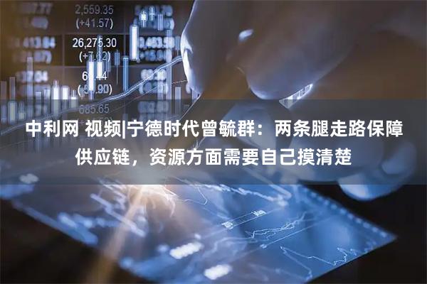 中利网 视频|宁德时代曾毓群：两条腿走路保障供应链，资源方面需要自己摸清楚